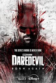 Daredevil Born Again poster (Daredevil wall graffitti)
